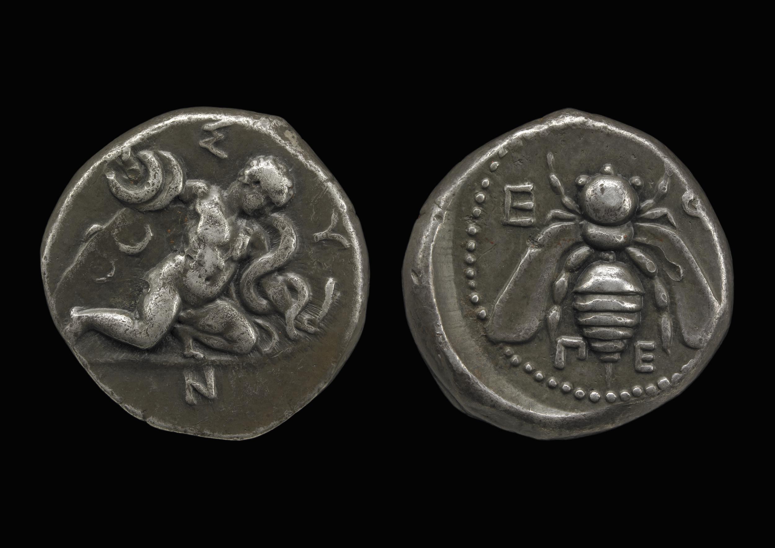 obverse Ephesus Kinns and Holt 2023 Period I, AR V