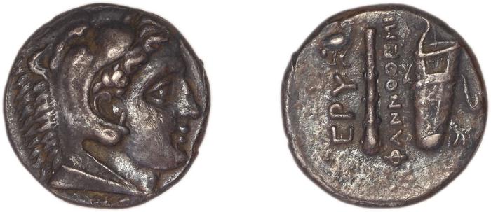 Erythrae Kinns 1980 Period II.2, AR 1, реверс, bm