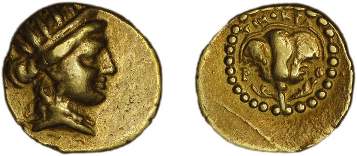 Rhodes Hackens 1965 p. 523, 27-56, реверс, Британский музей