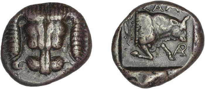 реверс Samos Barron 1966 Class IX, tetradrachms and drachms