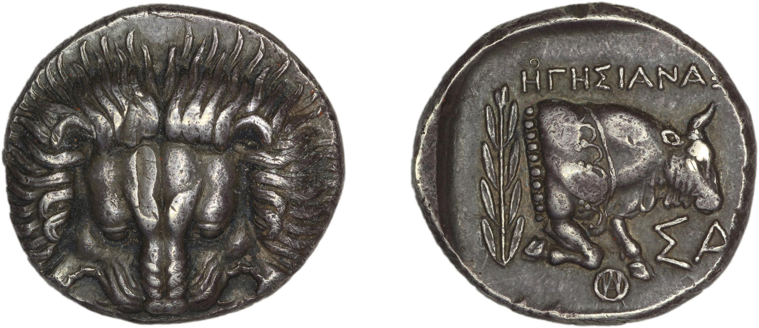 Samos Barron 1966 Class X tetradrachms, аверс, bm