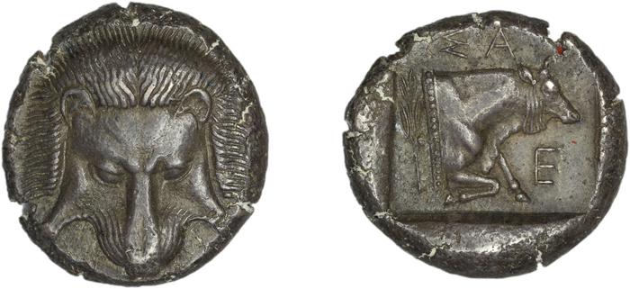 реверс Samos Barron 1966 Class VII tetradrachms