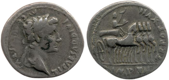 RIC I (second edition) Tiberius 4, реверс, bm