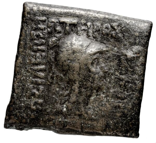 Bactrian and Indo-Greek Coinage Menander I 23.1, аверс, BnF (BIGR)