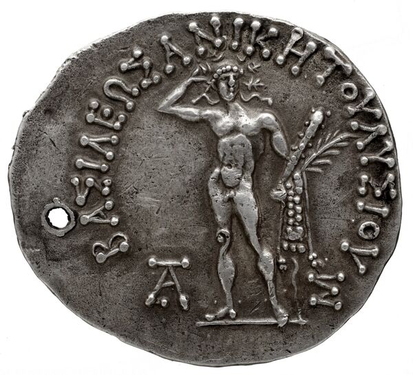 реверс Bactrian and Indo-Greek Coinage Lysias 2.1