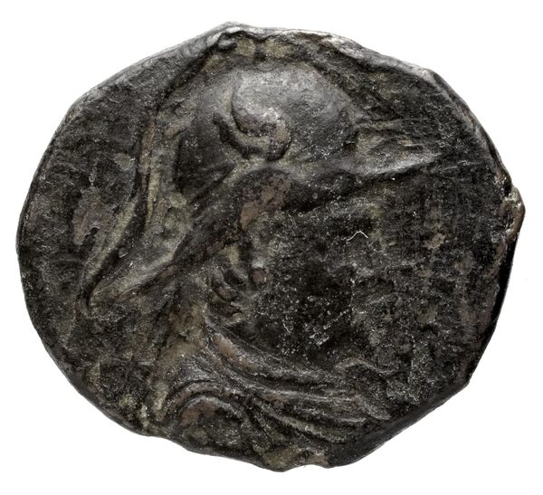 Bactrian and Indo-Greek Coinage Eucratides I 16.5, аверс, BnF (BIGR)