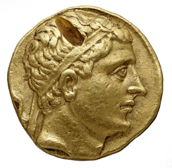 Bactrian and Indo-Greek Coinage Diodotus I or Diodotus II 1.2, аверс, bnf-bigr