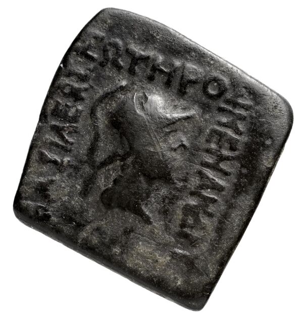 Bactrian and Indo-Greek Coinage Menander I 21.1, аверс, BnF (BIGR)