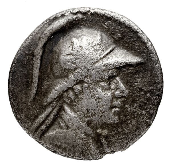Bactrian and Indo-Greek Coinage Antialcidas 24.1, аверс, bnf-bigr