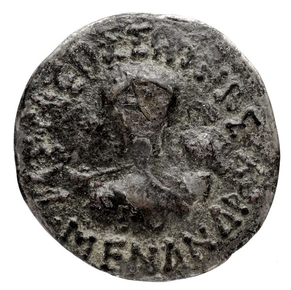 Menander I of Bactria rev
