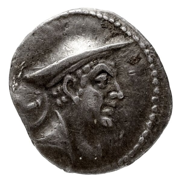 Bactrian and Indo-Greek Coinage Antimachus I 7.2, аверс, bnf-bigr