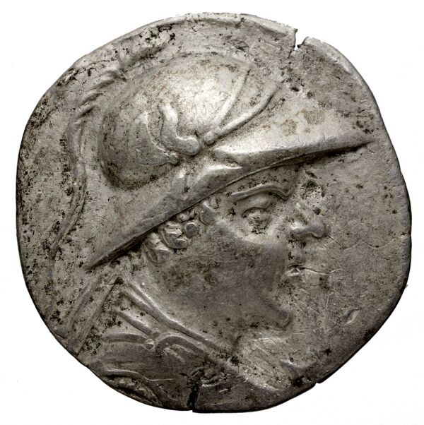 Bactrian and Indo-Greek Coinage Eucratides I 29.1, аверс, BnF (BIGR)