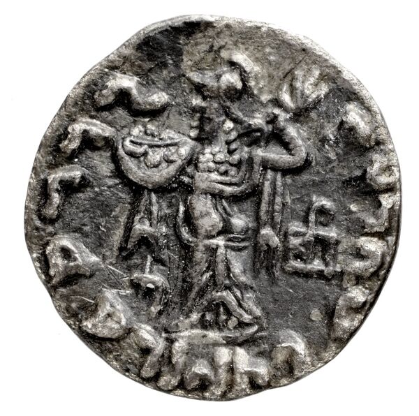 реверс Bactrian and Indo-Greek Coinage Apollodotus II 3.10