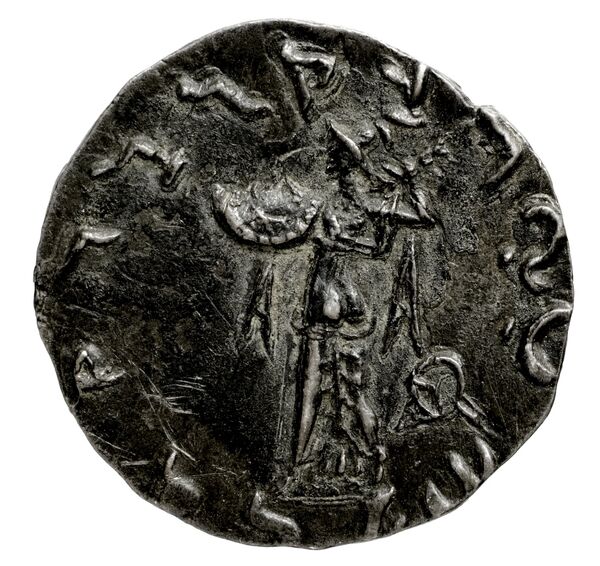 реверс Bactrian and Indo-Greek Coinage Menander I 13.25
