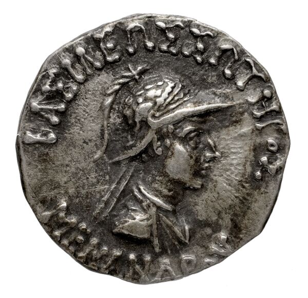 obverse Bactrian and Indo-Greek Coinage Menander I 14.10