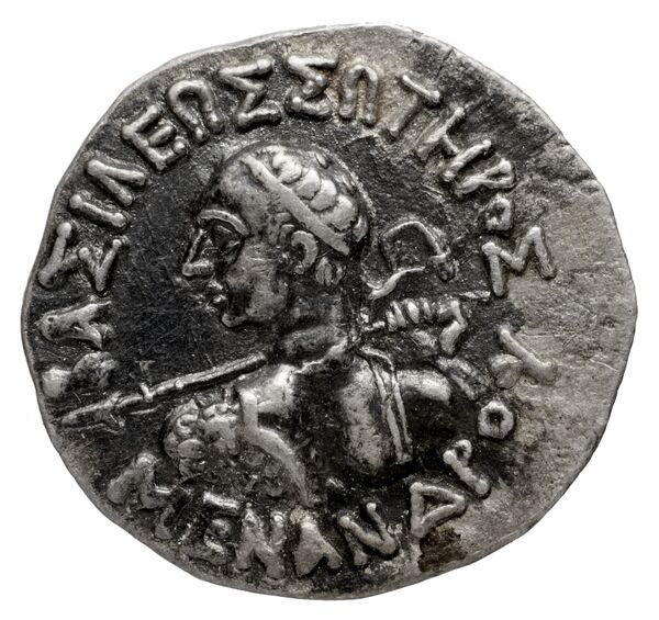 аверс Bactrian and Indo-Greek Coinage Menander I 15.2