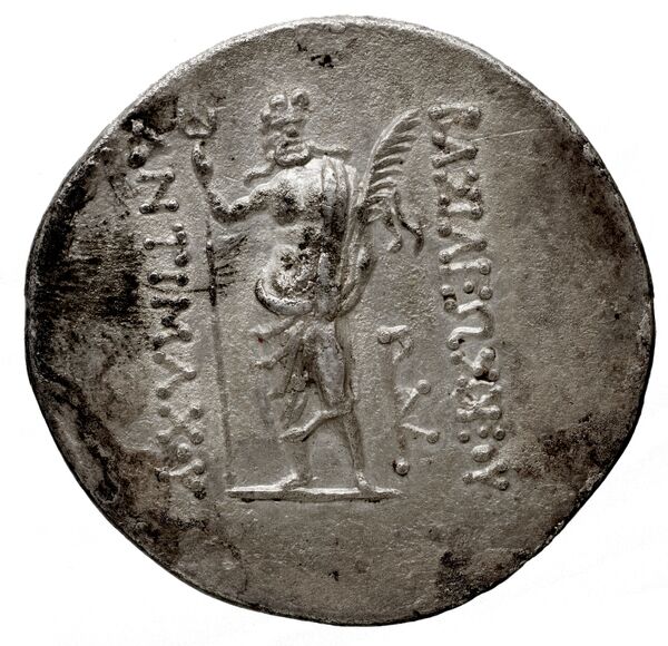 реверс Bactrian and Indo-Greek Coinage Antimachus I 3.1