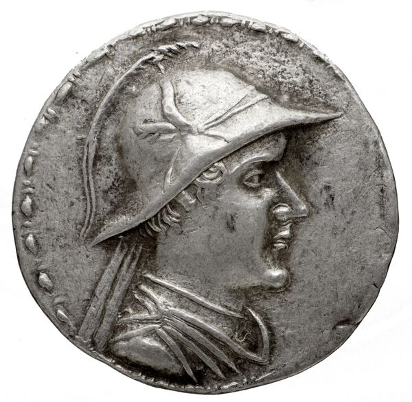obverse Bactrian and Indo-Greek Coinage Eucratides I 6.4
