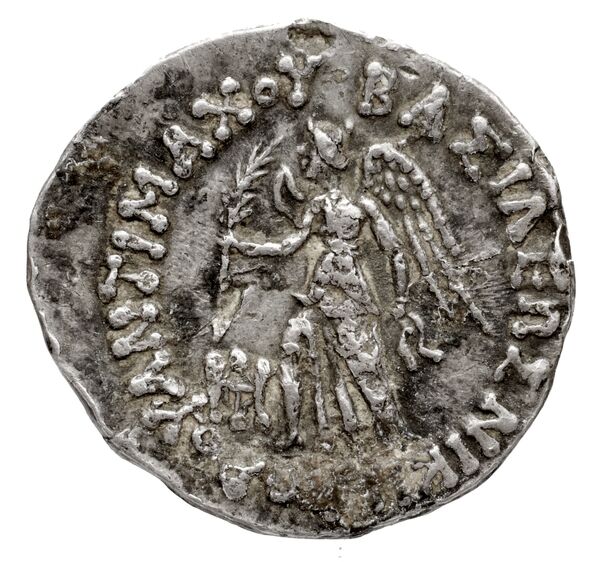 Bactrian and Indo-Greek Coinage Antimachus II 1.6, аверс, bnf-bigr