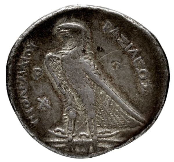 Coins of the Ptolemaic Empire Vol. I, Part 1, no. 142, реверс, bnf-hrc