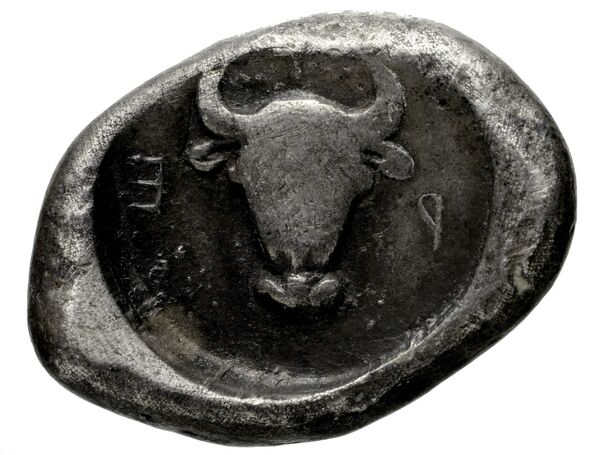 реверс Chersonesus, Caria Cahn 1970 Series B.13