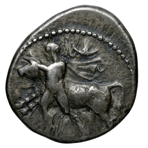 Larissa, Thessaly Herrmann 1925 III, A-L, drachm, аверс, bnf-iris