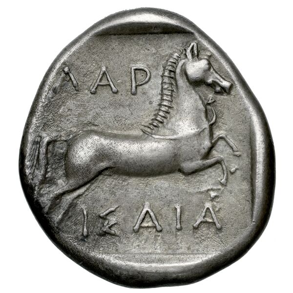 Larissa, Thessaly Herrmann 1925 III, A-L, drachm, реверс, bnf-iris