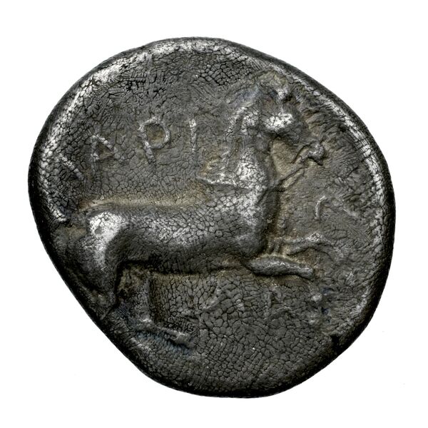 Larissa, Thessaly Herrmann 1925 III, A-L, drachm, реверс, bnf-iris