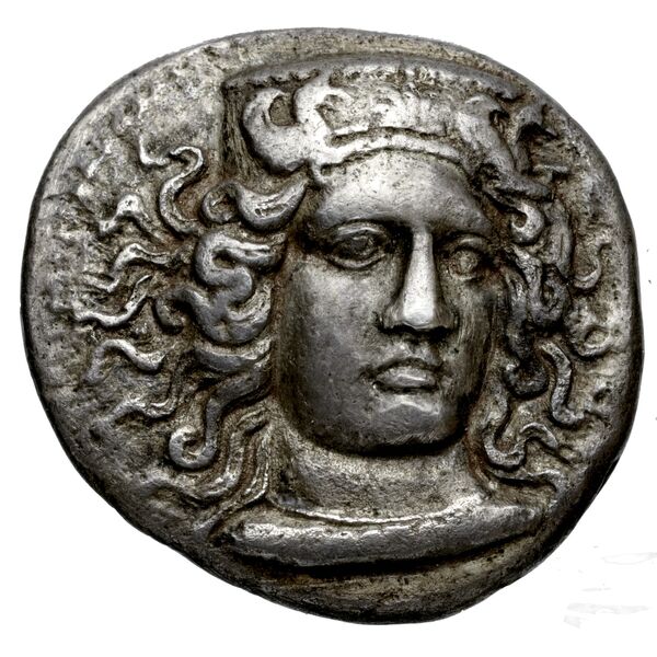 Hyria Campania (Hyrietes, Hyrianoi) Historia Numorum Italy 540, аверс, bnf-iris