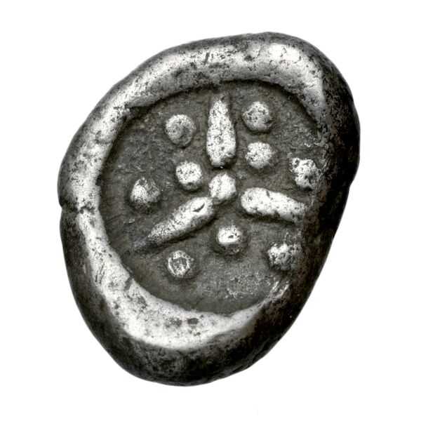 Corcyra Fried 1982 Group II hemidrachm, реверс, bnf-iris
