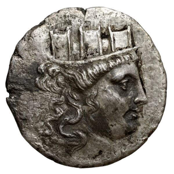 Smyrna Milne 1914 Series 2 tetradrachms, аверс, bnf-iris