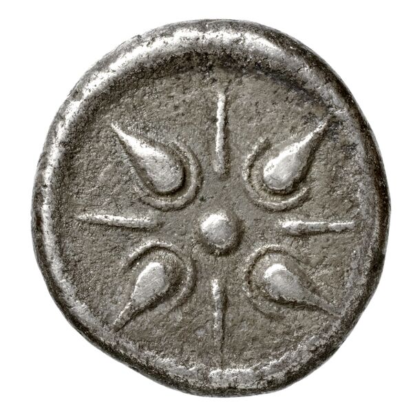 Hecatomnus of Caria Mylasa Konuk 1998 A1, реверс, BnF (IRIS)