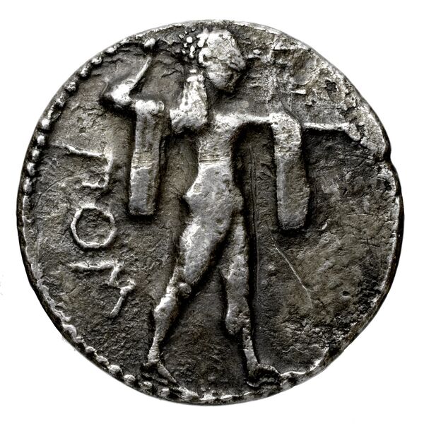 Poseidonia Historia Numorum Italy 1108, аверс, BnF (IRIS)
