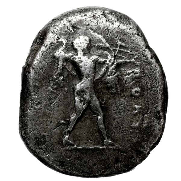 Poseidonia Historia Numorum Italy 1116, аверс, BnF (IRIS)