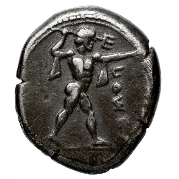Poseidonia Historia Numorum Italy 1116, аверс, BnF (IRIS)