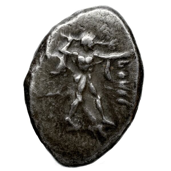 Poseidonia Historia Numorum Italy 1116, аверс, BnF (IRIS)