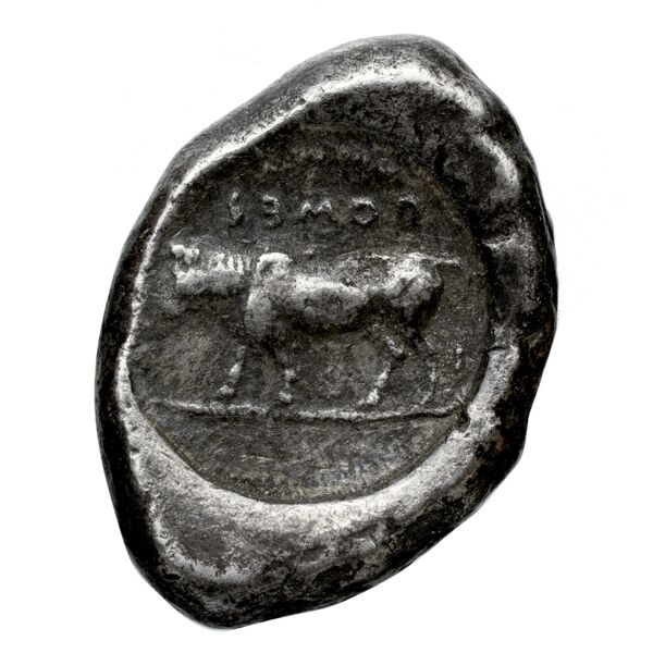 Poseidonia Historia Numorum Italy 1116, реверс, BnF (IRIS)