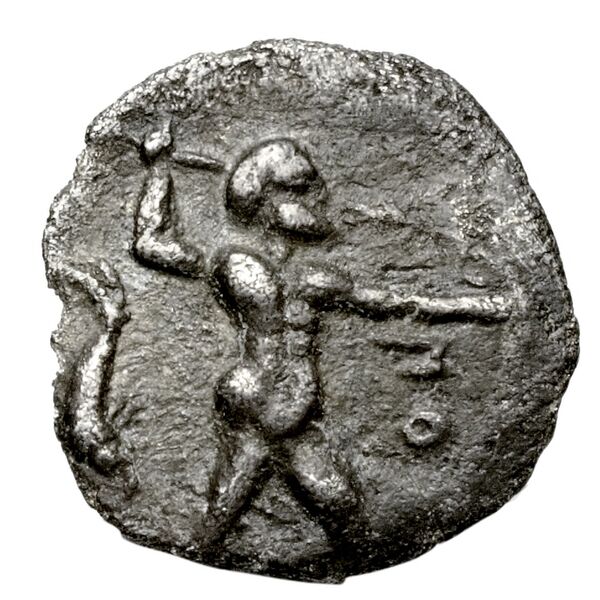 Poseidonia Historia Numorum Italy 1143-7, аверс, BnF (IRIS)