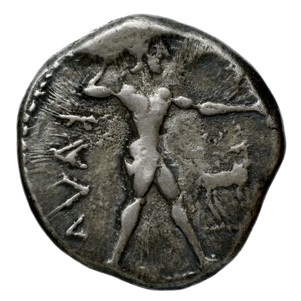 Caulonia Historia Numorum Italy 2046, аверс, bnf-iris