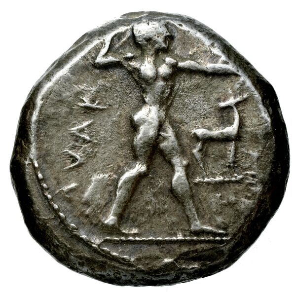 Caulonia Historia Numorum Italy 2046, аверс, bnf-iris