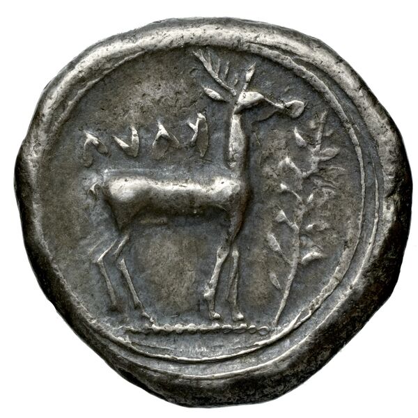 Caulonia Historia Numorum Italy 2046, реверс, bnf-iris