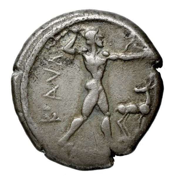 Caulonia Historia Numorum Italy 2046, аверс, bnf-iris