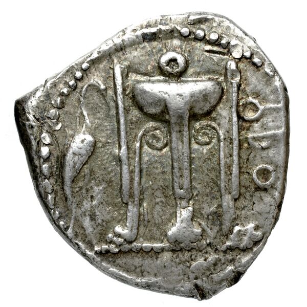 Croton Historia Numorum Italy 73232, аверс, BnF (IRIS)