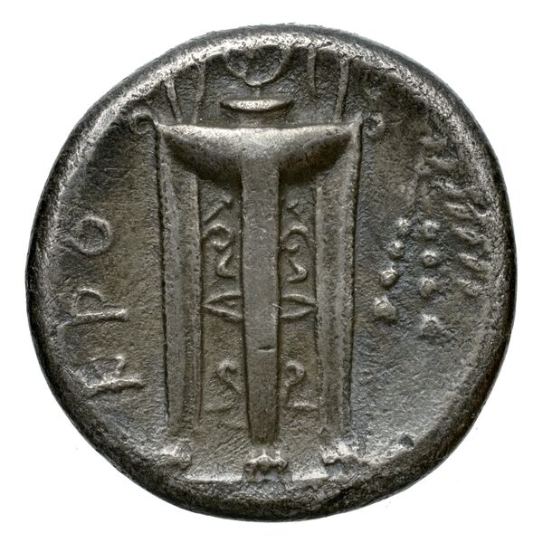 Croton Historia Numorum Italy 2177, реверс, BnF (IRIS)