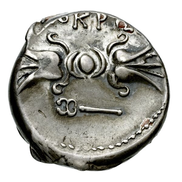 Locri Epizephyrii Historia Numorum Italy 2313-2318, реверс, BnF (IRIS)