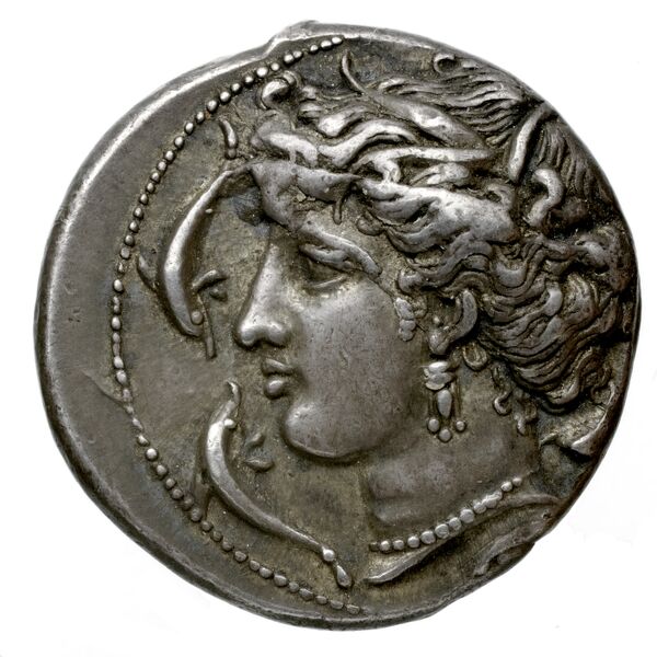 Carthaginian Empire Carthage Jenkins 1977 Carthage series 3, аверс, bnf-iris