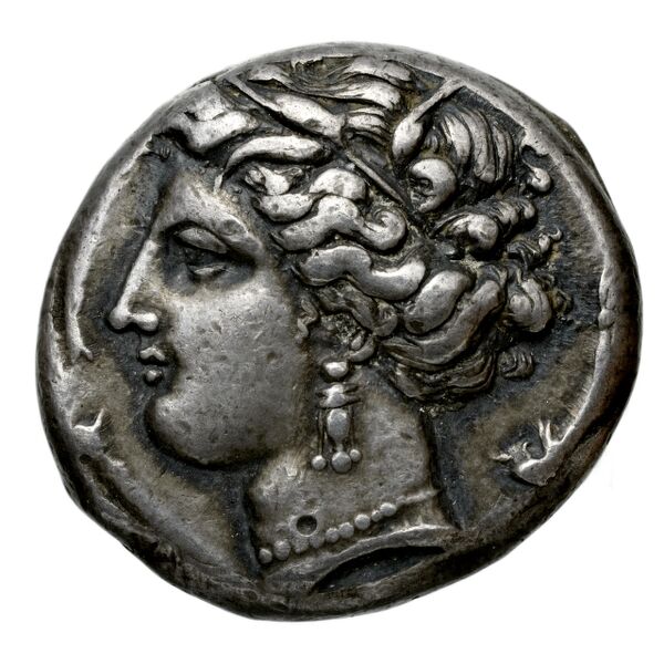 Carthaginian Empire Carthage Jenkins 1977 Carthage series 3, аверс, bnf-iris
