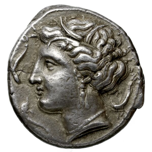 Carthaginian Empire Carthage Jenkins 1977 Carthage series 3, аверс, bnf-iris