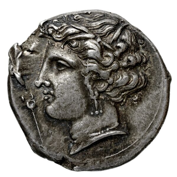 Carthaginian Empire Carthage Jenkins 1977 Carthage series 3, аверс, bnf-iris