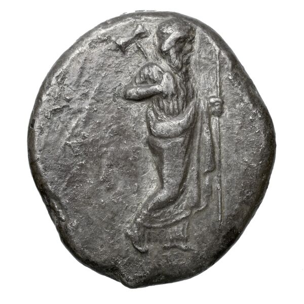Hecatomnus of Caria Mylasa Konuk 1998 B7, аверс, BnF (IRIS)